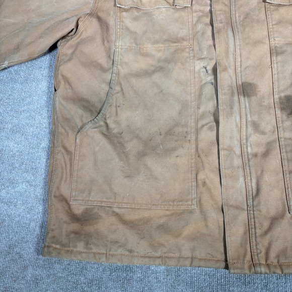 CE Schmidt Jacket Mens 2XLT‎ Brown Duck Canvas Barn Chore Distressed Workwear - Picture 5 of 16